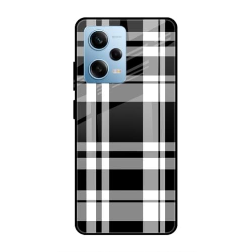 Image of SmashItUp Multicolours | Black and White Designer Printed TPU Metal Case Mobile Back Cover for Redmi Note 12 Pro 5G