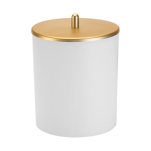 Lixeira Elegante com Tampa e Acabamento Fosco