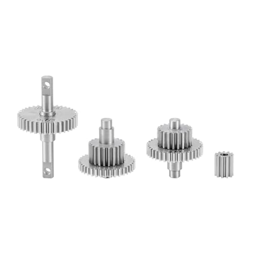 INJORA 15g Stainless Steel 9.7:1 Overdrive Transmission Gear Pinion Set for TRX4M Upgrade 1/18 RC Crawler Car
