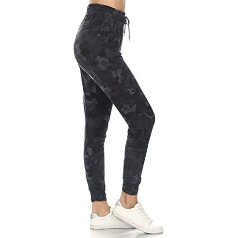 Leggings Depot Women's Camo Jogger Sweatpants Cover
