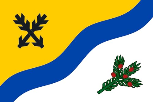 Drapeau Large Krompach de Česká Lípa grand format pour mât