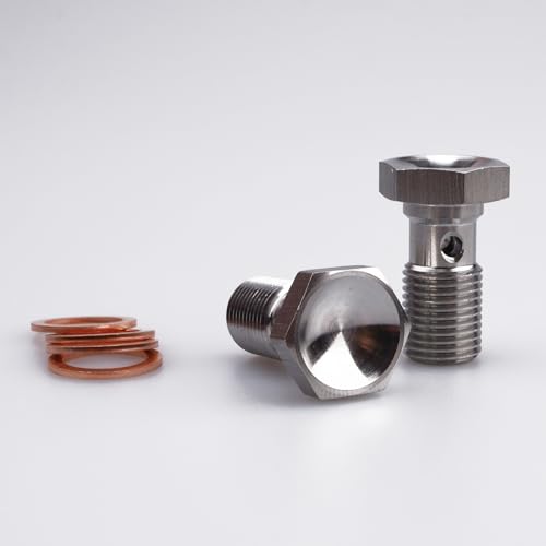 Image of AC PERFORMANCE M10 x 1.0 Banjo Bolt, 20mm UHL, Stainless Steel, Pack of 2