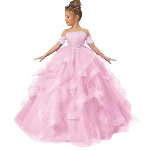 Flower Girl Dresses for Wedding Pageant Dress Tulle Princess Ball Gowns Kids Girls Formal Dress