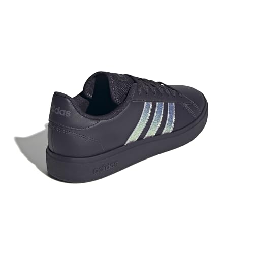 adidas Damen Grand Court Base 2.0 Shoes Schuhe, Aurora Black/Aurora Black/Shadow Violet, 41 1/3 EU