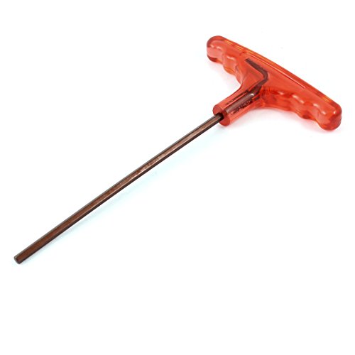 Aexit ��[�a4 mm T�`�̐Ԃ��v���X�`�b�N���V�����N�Z�p�����`�c�[��18 cm�̒���(T en forme de poign?e en plastique rouge tige hexagonale ? ? pipe 18 cm Longueur