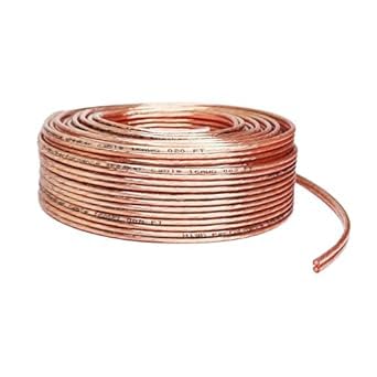 Bobina de cable de altavoz de aluminio revestido de cobre (CCA) (14AWG, 100FT)