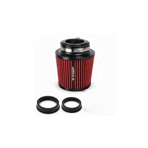 TTRP Racing Universal Car Air Filter High Power Sports Mesh Cone Air Intake Filter for Car Automobile Racing 3/3.5/4 (BLACK)