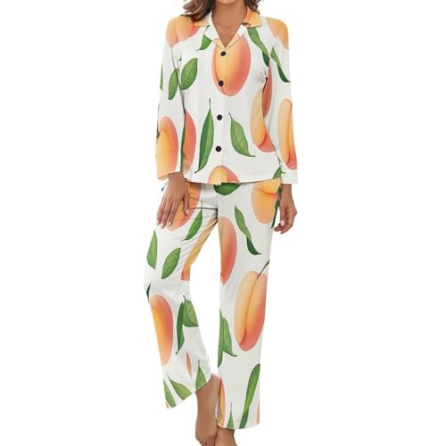 Vêtement de nuit confortable pour femme pyjama ample 2 pièces