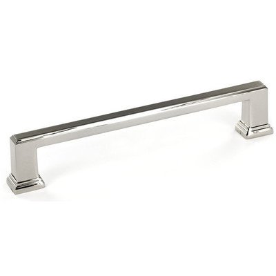 RichelieuHardware BP795160180 Mirabel Collection 6 5/16-inch (160 mm) Center-to-Center Polished Nickel Transitional Cabinet and Drawer Pull Handle for Kitchen, Bathroom, and Furniture