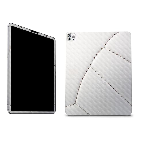 Image of MightySkins Carbon Fiber Skin Compatible with Apple iPad Pro 12.9 inch M2 6th Gen (2022) Full Wrap Kit - Volleyball Closeup | Protective, Durable Textured Carbon Fiber Finish | Made in The USA
