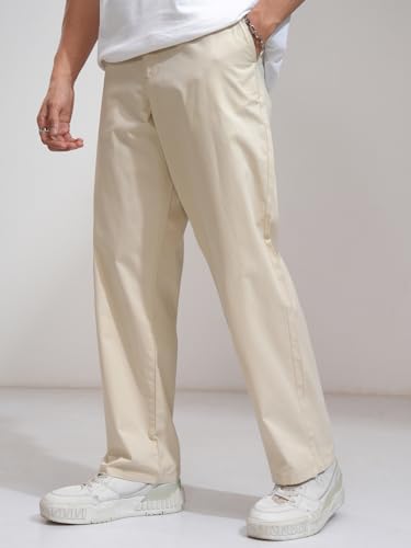 Image of Highlander Men's Carperter Fit Casual Trousers| Relaxed Fit | Perfect for Casual Outings,Travel & Work Wear | Trouser for Men