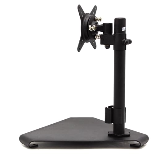 Soporte para monitor de escritorio que soluciona la falta de espacio en mesas de trabajo