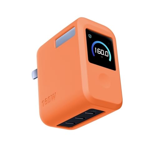 For Anker Prime Charger 160W 3�|�[�g �X�}�[�g�f�B�X�v���C�p �h�o�P�[�X �ی�J�o�[�V���R���P�[�X �����[�d�\ �S�ʕی� �ϏՌ� �����h�~ �h���h�o �y�� for Anker Prime Charger 160W �p���[�o��