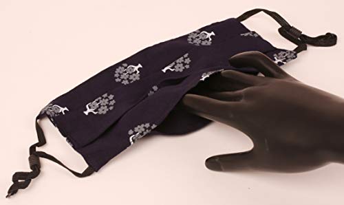 Image of Touchstone Filter pocket nose bridge double layer anti-pollution smog smoke cold cough protective cotton face mask Reusable Machine Washable for men, women.