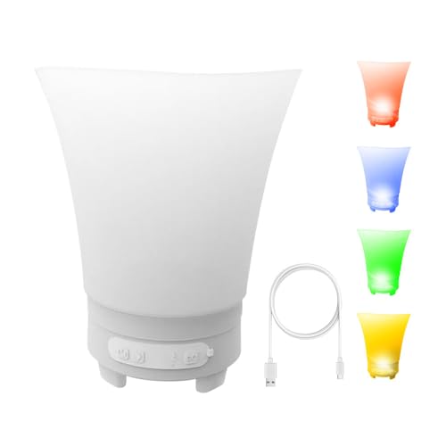 Mediawave Store - Secchiello Ghiaccio RGB Luminoso 7L, Portabottiglie Ricaricabile Bluetooth, Perfetto per Feste, Eventi e Locali