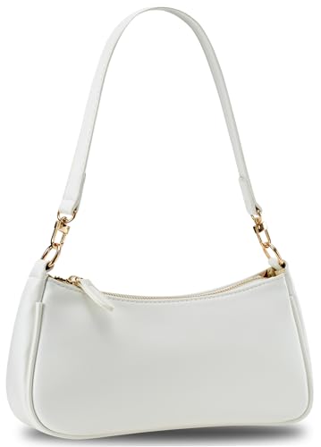 Shoulder Bag for Women Small Purse Classic Clutch Crossbody HandBags Purses with Zipper Closure with 2 Removable Straps