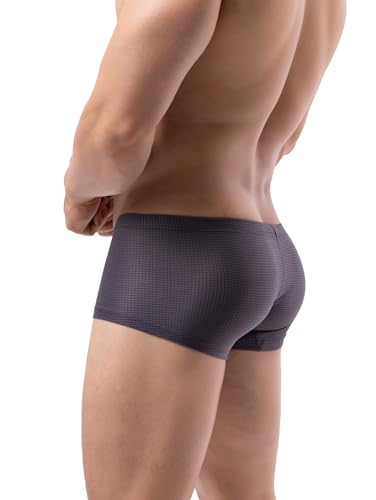 Mens Active Underwear Sport Soft Performance Boxer Briefs Bulge Pouch Trunks3