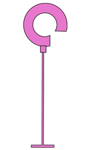 Regular Tagging Fasteners in Pink Finish 2 Inches - Case of 5000