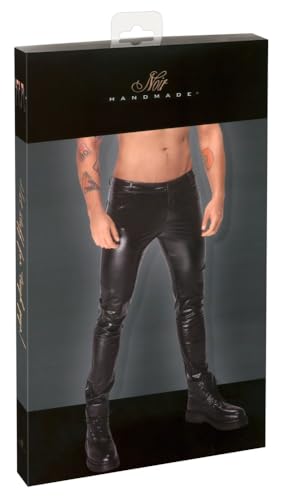 Pantalon noir homme taille 2XL en coupe droite confortable