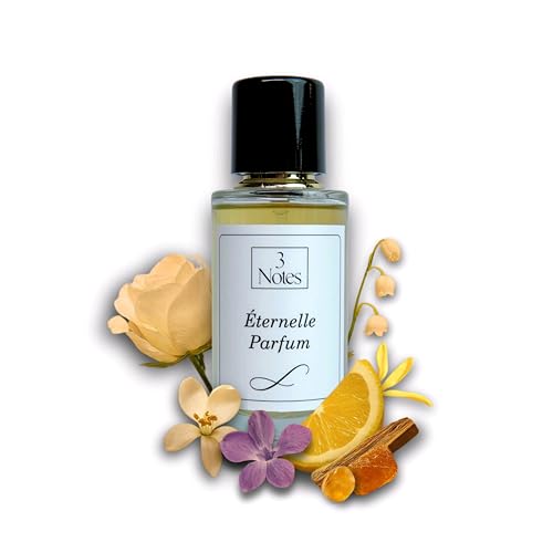 3Notes Eternelle Parfum for Women | Elegant Floral Woody Eau de Parfum | Long Lasting Luxury Perfume with Rose, Jasmine & Vanilla | Gift Fragrance 50ml