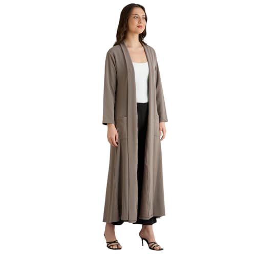 Image of Smarty Pants women's cotton open front trench jacket.