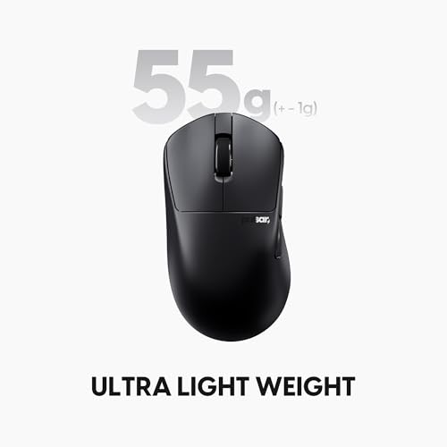 Image of Pulsar Gaming Gears X3 Wireless Gaming Mouse, Ultra Lightweight (1.94 oz /55g), Hybrid Ergonomic, Optical Switch, 32000 DPI, 750 IPS, XS-1 Sensor, 8k Compatible (Left-Handed, Medium, Black)