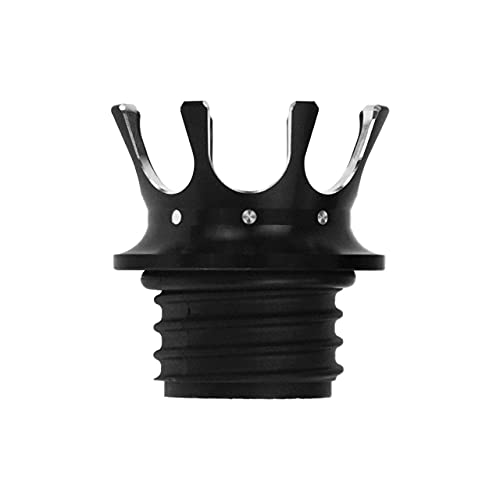 HDBUBALUS Bouchon de réservoir de carburant pour moto avec filetage droit Compatible avec Harley Sportster Dyna Touring Road King Softail Trike Freewheeler...