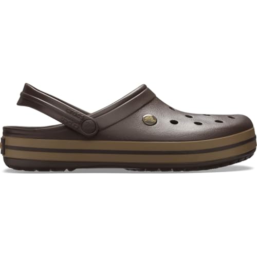 Image of Crocs Unisex Adults Crocband Clog Water Lightweight Pool Comfort Shoes - Black /White - M4 /W6