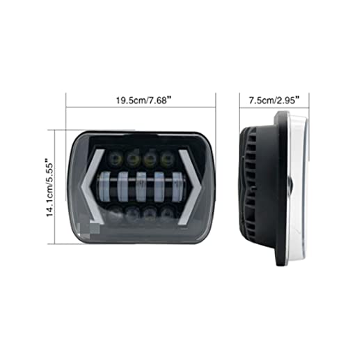 Feux anti-brouillard rectangulaires pour remplacer phares usés de 4X4