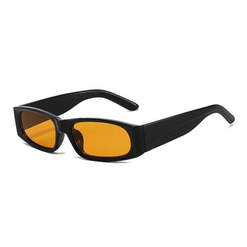Lunettes de soleil femme mode homme bicolore noir orange monture ultra légère
