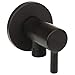 Produktbild Eckventil Messing 1/2 x 3/8 Zoll schwarz matt inkl. Rosette Eck-Regulierventil Ventil Bad Küche Anschlussventil Waschbecken Spülbecken Absperrventil