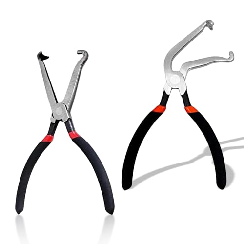 IGRARK Electrical Disconnect Pliers, 2pcs (1*Straight + 1*60), Automotive Hose Disconnect Tools for Push Tab Style Plugs