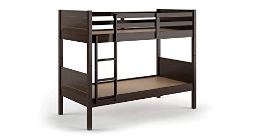 Image of Sheesham Solid Wood Double Size Bunk Bed for Bedroom | Walnut Finish (Walnut Finish)