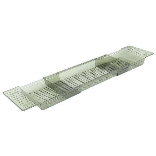 Table de baignoire extensible étagère de bain imperméable vert clair en PET - 3