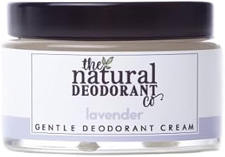 The Natural Deodorant Co, Gentle Deodorant Cream Lavender 55g, Aluminium Free, Plastic Free, Sensitive Skin