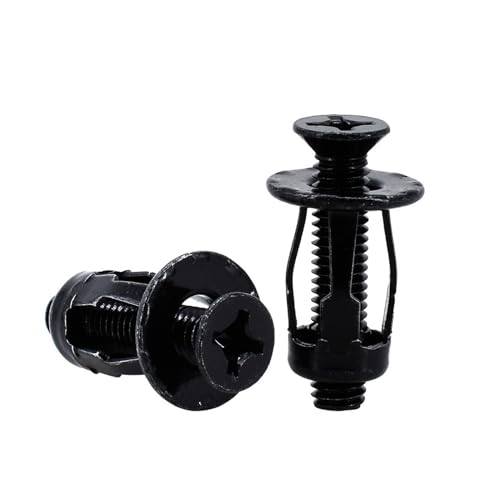 KIZUNA Tools M4 M5 M6 M8 Ԃт`xbgibglW{gLbggxbgibgplԂ̃io[v[gNvbNWbNibg(Cross Flat (Black),M4x16(20Pcs))