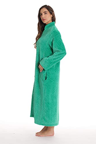 Image of Just Love Plush Zipper Lounger Solid Robe