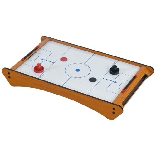 Image of HOMCOM 2.5FT Tabletop Air Hockey Game Table Wooden Portable for Kids Adult