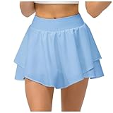 ➤ Vita alta & : infilati in queste gonne sportive a pieghe con pantaloncini ed entra in campo con uno stile pronto per le prestazioni! La spessa cintura può nascondere lo stomaco e rimanere in posizione senza rotolare giù durante l'allenamento. L'orlo increspato e il design a vita alta offrono una vestibilità aderente durante l'allenamento. Le gonne skort da donna ti permettono di essere più sicuro di te stesso in campo.
