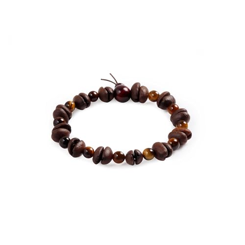 Day Day Up Real Coffee Bean Charm Bracelet for Men & Women Handmade Stretch Beaded Bracelet – Unique Jewelry Gift for Coffee Lovers Bracelets