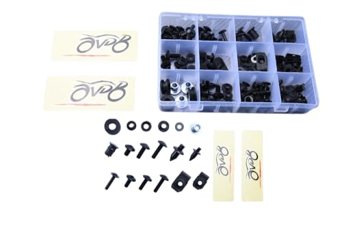 Kit visserie carénages M5 M6 noir pour KAWASAKI Z1000 2014-2020 et Z1000R