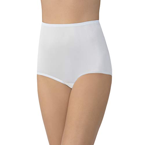 Vanity Fair Women's Perfectly Yours Ravissant Tailored Nylon Brief Panty 15712 - Large / 7 - Soft Blue