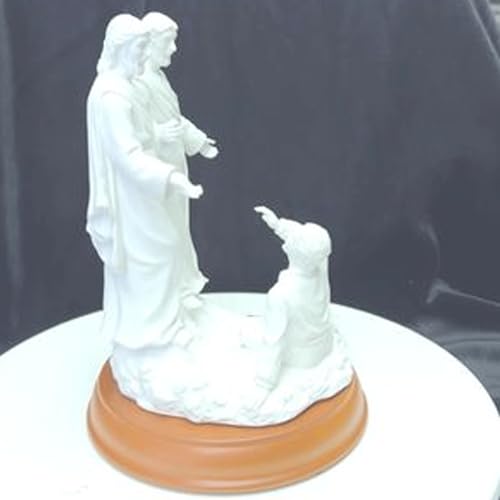 Estatua Joseph Smith Primera Visión 6 pulgadas Mármol miniatura 4
