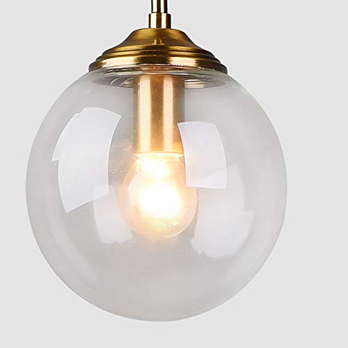 Dicai Lampada a sospensione in ferro battuto sfera...