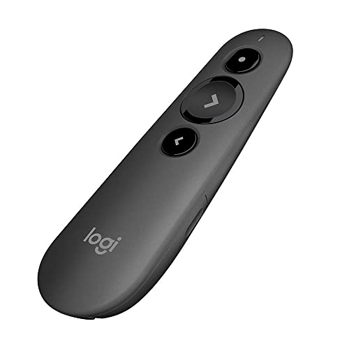 Apresentador sem Fio com Ponteiro a Laser e Alcance de até 20 m Cinza - Logitech - R500