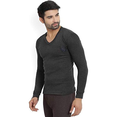 AIVIRA 2 Mens Winter Thermal TOP Warm V Neck Neck Inner Black Navy (Size - M) Style 5 1