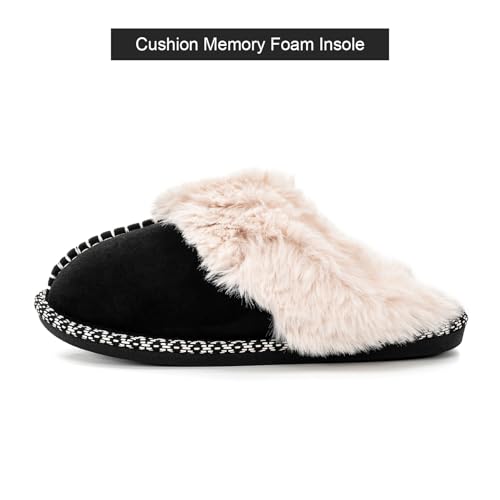 mazeskin Womens Fluffy Memory Foam House Slippers Black US5-5.5 by mazeskin - Used condition - Image 3