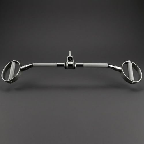 Barre Droite Rotative LAT Pulldown en Acier Massif, Accessoire de Musculation Durable