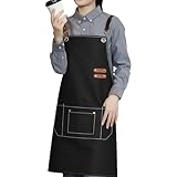 Este delantal cuenta con cuatro amplios bolsillos delanteros, perfecto para guardar tu teléfono, herramientas, blocs de notas y otros artículos esenciales para hornear. Tanto si eres un apasionado cocinero casero como un barista, este delantal puede ofrecerte un apoyo perfecto