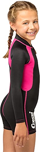 Cressi Kids Swimsuit Long Sleeve, Black/Pink, Xl, X-Large #TOP7